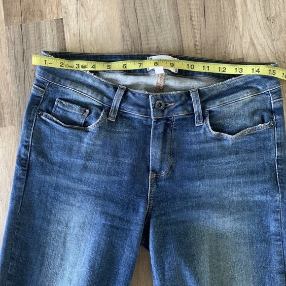 Paige Women's Verdugo Crop Raw Fringe Hem Size 29 Stretchy Skinny - Picture 3 of 10